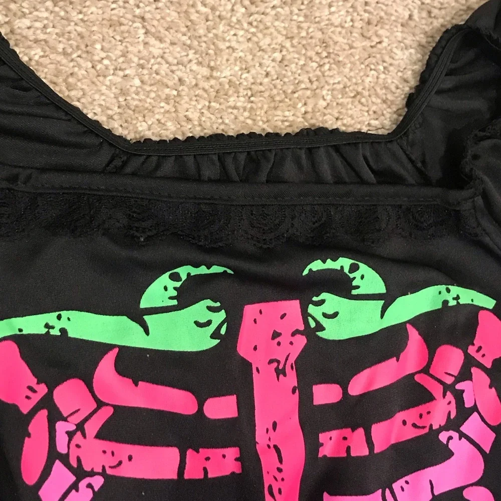 Girls 8-10 Bright bones costumes